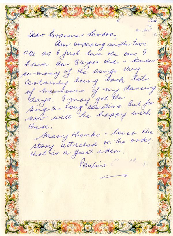 Letter from Pauline in Appin, NSW